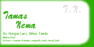 tamas nema business card